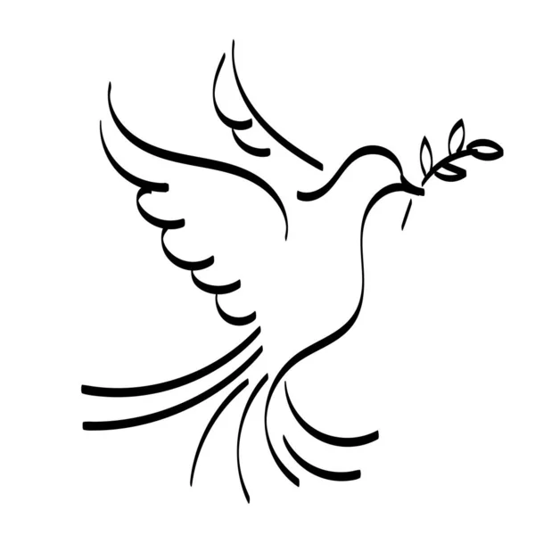 Baskı için Kutsal Ruh Çizgisi Sanat Tasarımı ya da poster, kart, el ilanı, dövme ya da tişört olarak kullanılacak