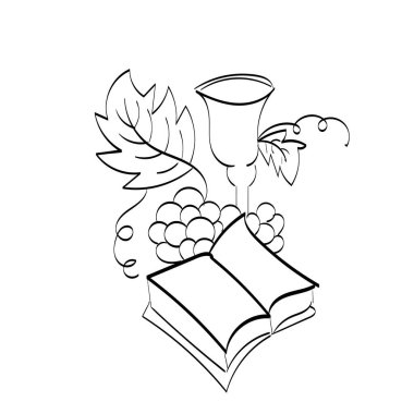 Paskalya 'da dirildi. Yazdırma çizimi 