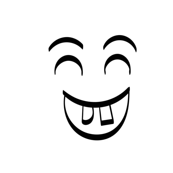 Des Expressions Faciales Mignonnes Pour Imprimer Utiliser Comme Autocollants Carte — Image vectorielle