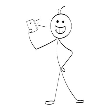 Vektör Yapıştırıcı Karakteri çizimi. Çizim çubuğu figürü yazdırmak için izole edilmiş tasarım