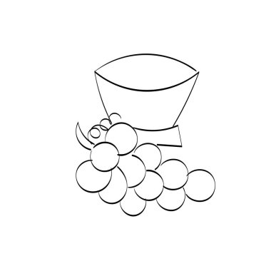  İncil 'in Sembolü. Christian Line ikonu. Kitap klipsi, kırtasiye malzemesi, ofis kırtasiyesi olarak kullan. Çocuklar için yazdırılabilir renklendirme sayfası.