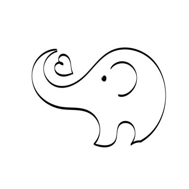 Fil Vektör Sanatı. Poster, kart, broşür ya da tişört olarak kullan