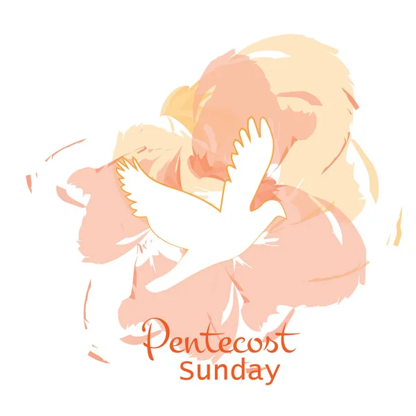 Pentecost Sunday Holy Spirit Fire Come Holy Spirit Use Poster —  Vetores de Stock