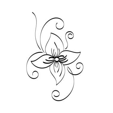 Çiçek El nakış desenli çiçek deseni tasarımı. Çiçek boyama sayfasını yazdırmak kolay.