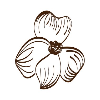 Çiçek Vektör Sanatı. Çiçek Sanat Çizimi. Çiçek nakış tasarımı.