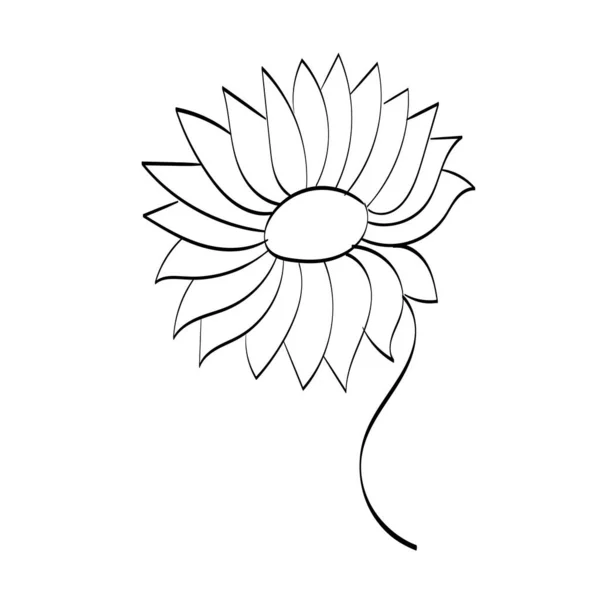 抽象的な花 プリント可能な花刺繍パターンデザイン — ストックベクタ