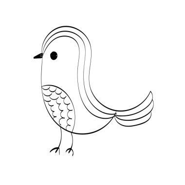 Yazdırma, poster, kart, broşür ya da tişört olarak kullanılan Sevimli El Kuşu tasarımı