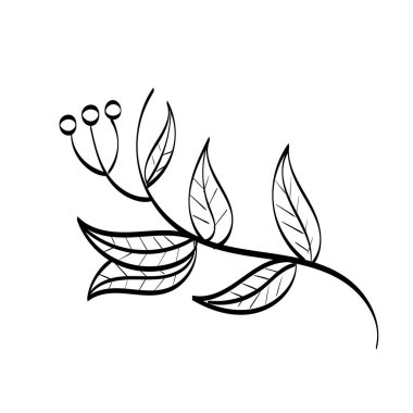 Soyut Çiçek. Yazdırılabilir çiçek nakış deseni tasarımı.