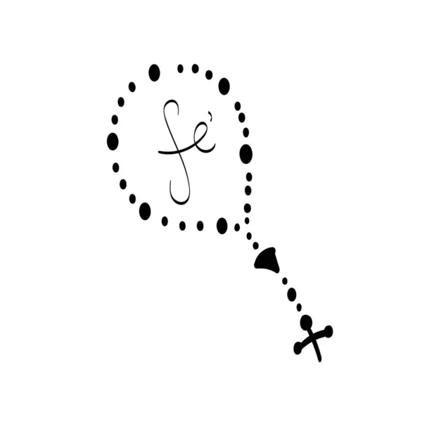 Християнське Мистецтво Рука Мальований Релігійний Елемент Біблійна Ілюстрація Друку Або — стоковий вектор