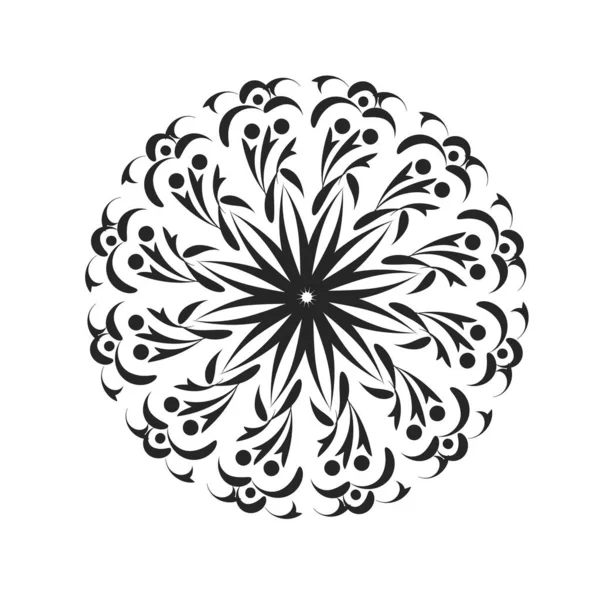 Mandala Art Design Circle Simple Mandala Design Floral Mandala Art — Vetor de Stock