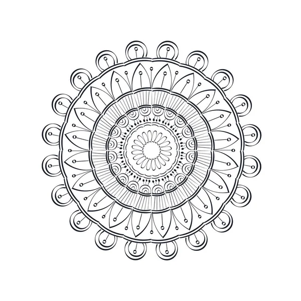 Mandala Art Design Circle Simple Mandala Design Floral Mandala Art — стоковый вектор