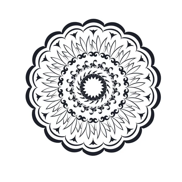 Mandala Art Design Circle Simple Mandala Design Floral Mandala Art — стоковый вектор