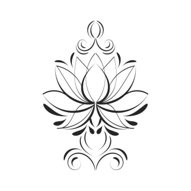 Floral Tattoo Design for print