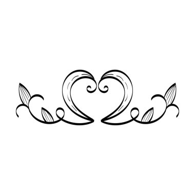 Wedding ornament design for print or use as invitation card, flyer or Banner 