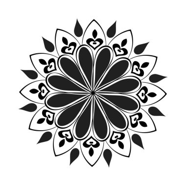 Mandala Sanat tasarımı daire içinde. Basit mandala tasarımı çiçek mandala sanat güzel mandala sanat