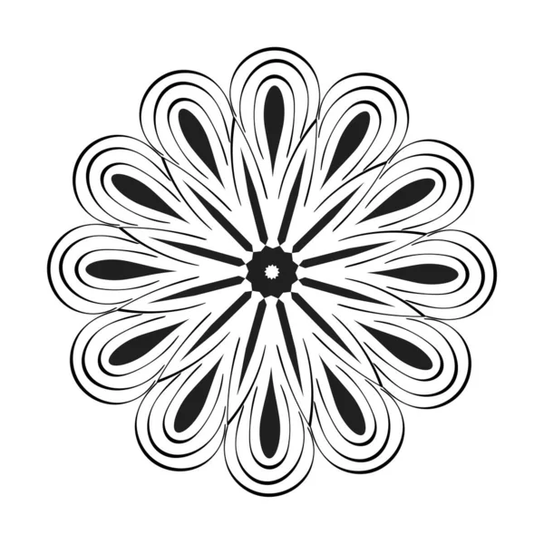 Mandala Art Design Circle Simple Mandala Design Floral Mandala Art —  Vetores de Stock