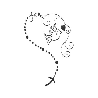 Hristiyan inancı, baskılar için tipografi ya da poster, kart, el ilanı ya da tişört olarak kullanım