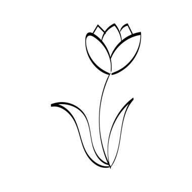 Floral Art.  flower drawing with line-art. Drawing vector graphics with floral pattern for design.