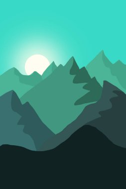 Peyzaj Tasarımı. Dijital sanat. Başka bir gezegendeki doğa..