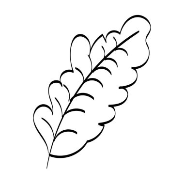 Sonbahar Yaprak Tasarımı. Bahçe dekorasyonu sezonu. Resim için çerçeve, süs, sonbahar tatili fikri. Beyaz arkaplanlı izole vektör çizimleri. Logo, simgeler, dekorasyon.