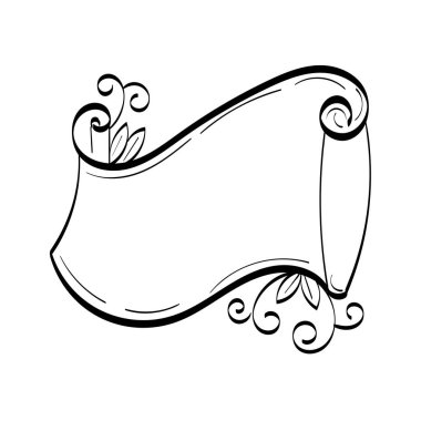 Eşsiz çiçek çerçevesi. El çizimi çiçek çerçevesi. Klasik dekoratif çerçeve