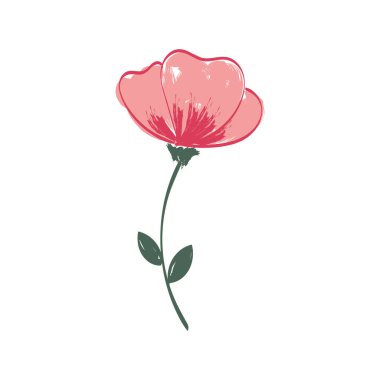 Floral Art.  flower drawing with line-art. Drawing vector graphics with floral pattern for design.