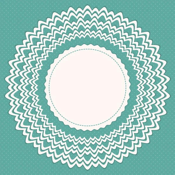 Elegant frame with abstract ornament — Stock Vector