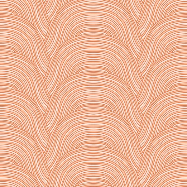 Doodle waves pattern. Vector background. — Stock Vector