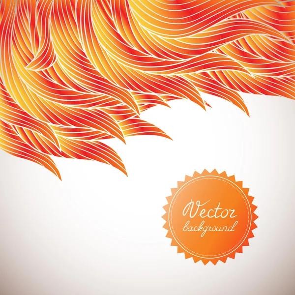 Abstract background with flame — Stock Vector