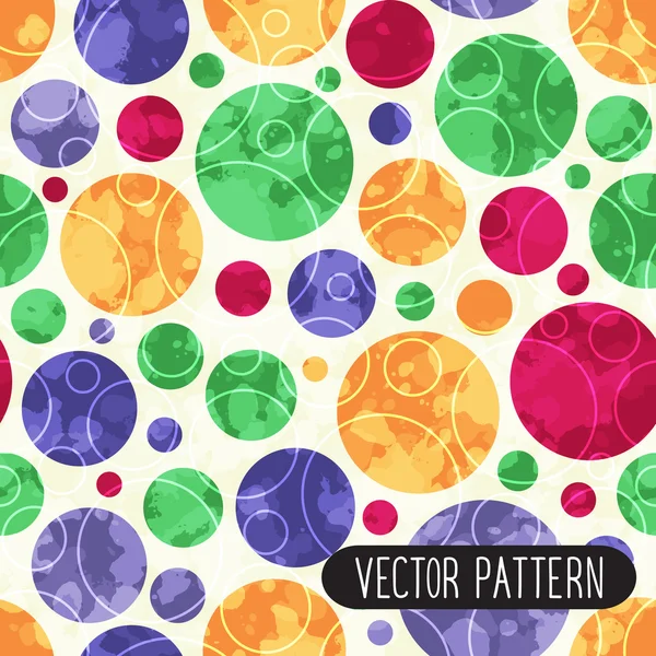 Colorful circles. Seamless pattern. — Stock Vector