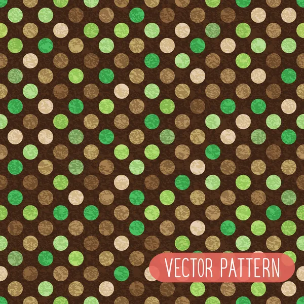 Vintage seamless pattern with circles — Stock Vector