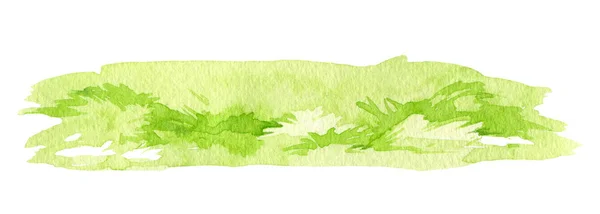 Zielona Trawa Ręcznie Rysowane Tło Ilustracja Akwareli Naturalny Bujny Zielony — Zdjęcie stockowe