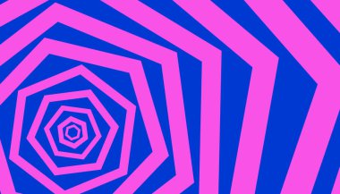 Farklı renklerde psikedelik geometrik şekiller