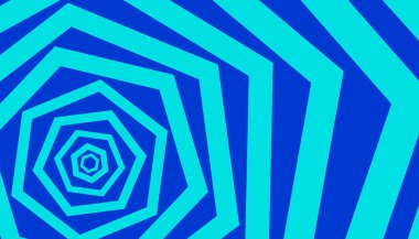 Farklı renklerde psikedelik geometrik şekiller