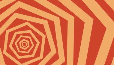 Farklı renklerde psikedelik geometrik şekiller