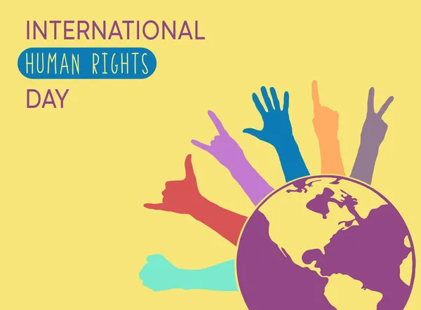 Międzynarodowy Dzień Praw Człowieka — Zdjęcie stockowe