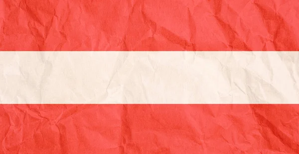 Bandera Austria Papel Grunge Arrugado —  Fotos de Stock