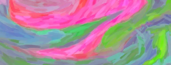 Панорама Пастель Акварель Брудні Художні Пензлі Штрихи — стокове фото