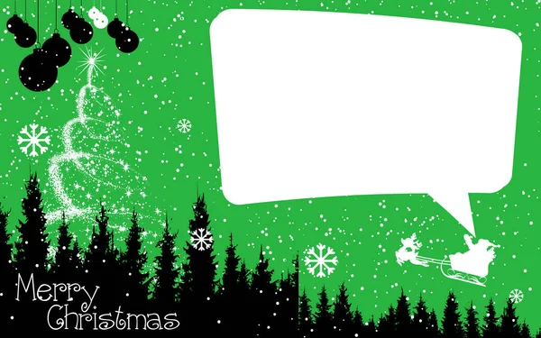 New Year Christmas Template Congratulation Postcard — Stock Photo, Image