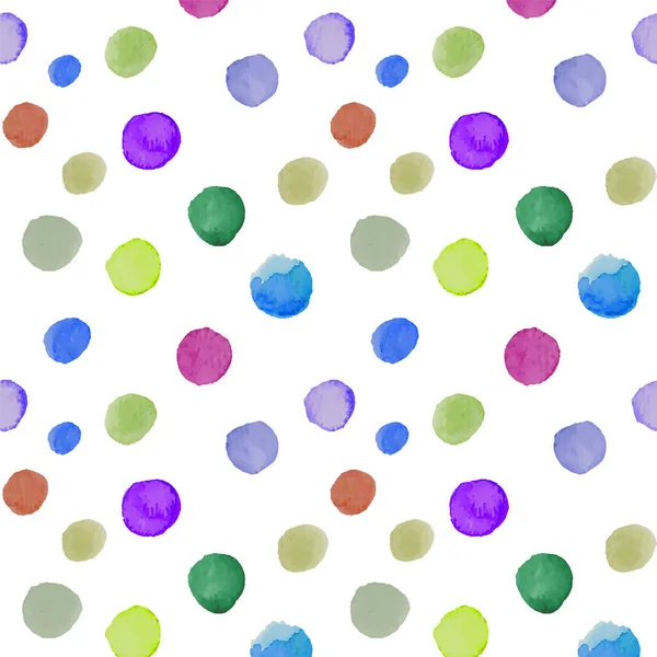Círculos Multicoloridos Aquarela Gotas Tamanhos Diferentes —  Vetores de Stock