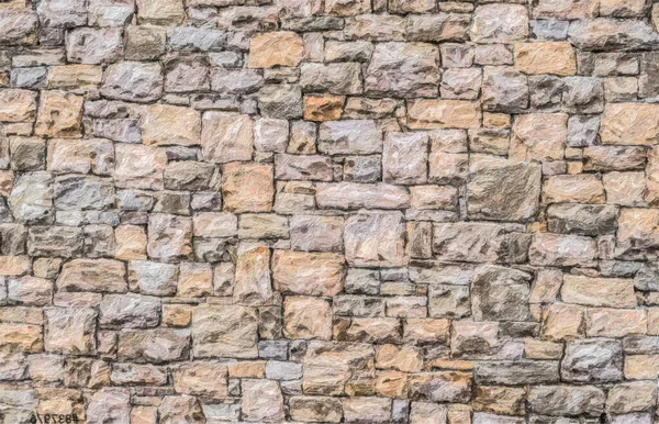 Steinmauer Pastell Aquarell Vektor Eps — Stockvektor