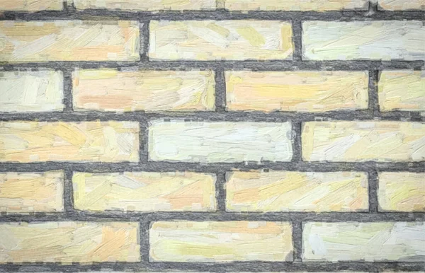 White Brickwork Pastel Oil Watercolor Vector Eps — Stock Vector