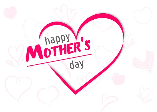 Mother Day Greeting Card Template — Stock Photo, Image