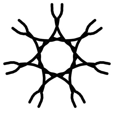 Beyaz arkaplan baskısı üzerindeki geometrik desen