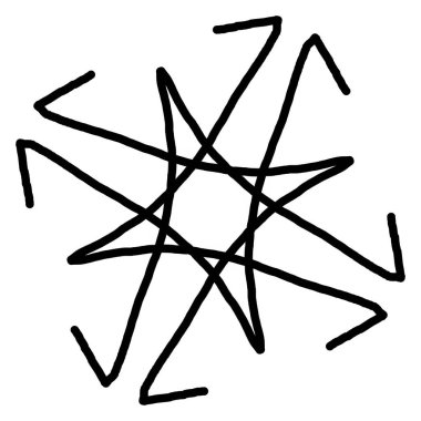 Beyaz arkaplan baskısı üzerindeki geometrik desen