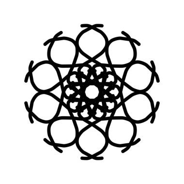 Beyaz arkaplan baskısı üzerindeki geometrik desen