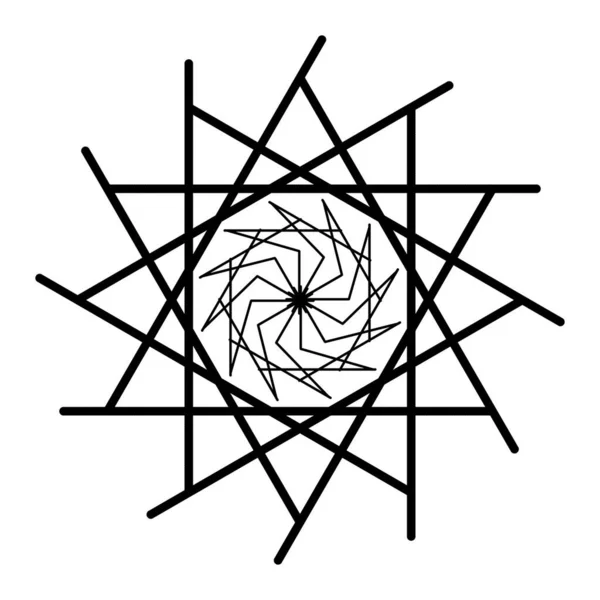 Beyaz Arkaplan Baskısı Üzerindeki Geometrik Desen — Stok fotoğraf