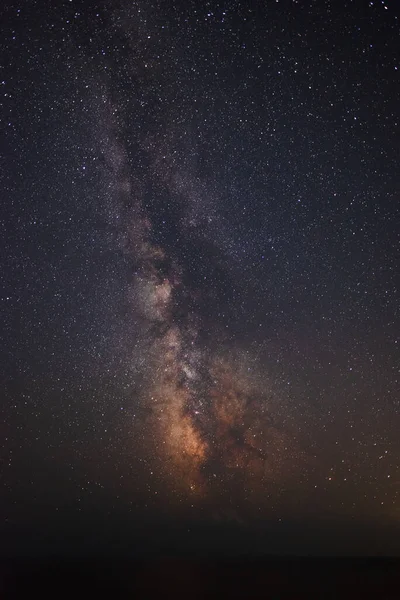 Mléčná Dráha Hvězdné Obloze Nad Mořem — Stock fotografie