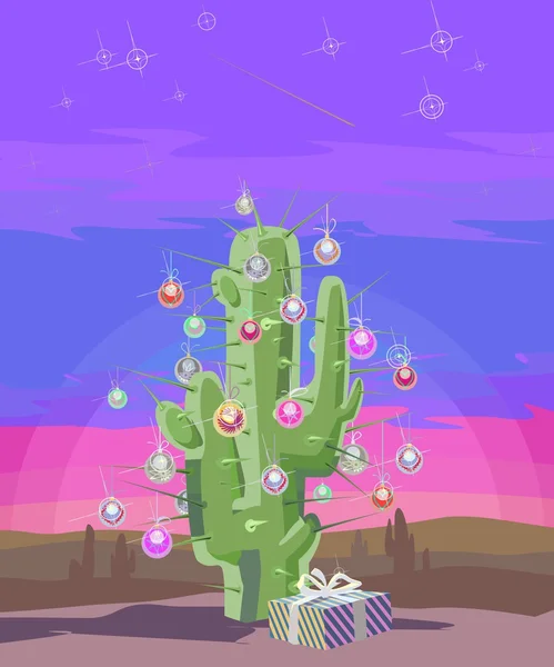 Nieuwjaar cactus — Stockfoto