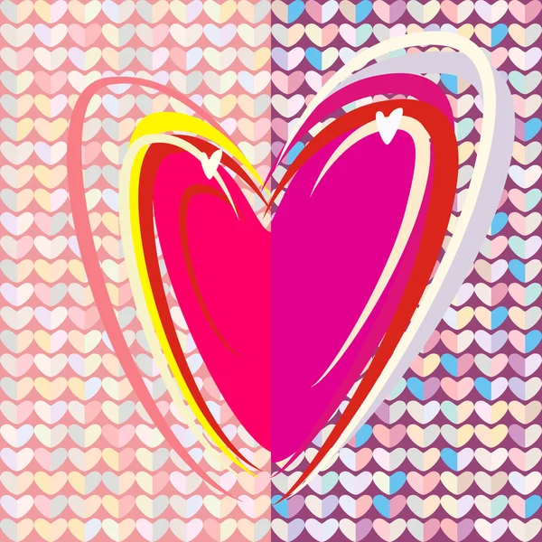 Dessin coeur — Image vectorielle